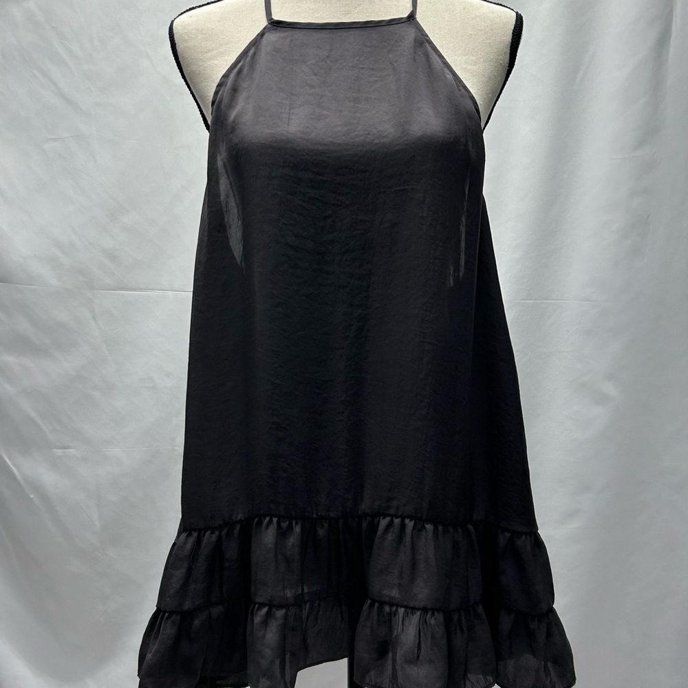 Free People Intimately Raven Slip Dress XS Brown Razorback Semi Sheer